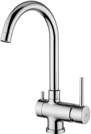 Фото смеситель для кухни под фильтр paffoni stick sk190cr, хром