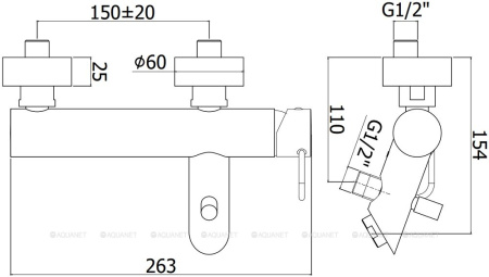 Фото смеситель для ванны и душа paffoni joker jk022no, черный матовый