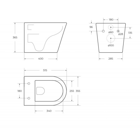 Фото унитаз подвесной безободковый belbagno flay-r bb053chr, белый