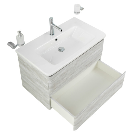 Фото тумба подвесная  belbagno albano-cer 80 rovere vintage bianco 