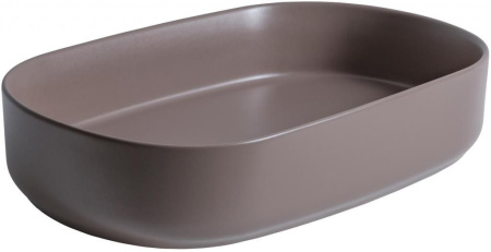 Фото раковина накладная allen brau fantasy 55 4.11022.tp, коричневая