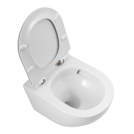 Фото унитаз подвесной безободковый belbagno sfera-tor bb046ch-tor, белый
