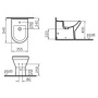 Фото биде напольное vitra s50 5325b003-0288, белое