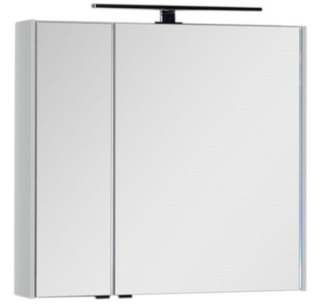 Фото зеркало-шкаф aquanet латина 80 белый