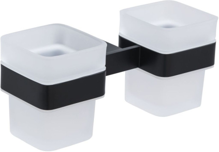 Фото стакан настенный allen brau infinity 6.21003-31, черный матовый