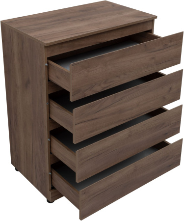 Фото комод aquanet сканди 80*48 см, дуб крафт (4 ящика)