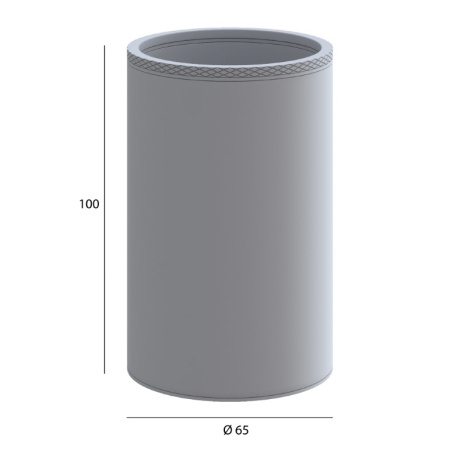 Фото стакан настольный boheme uno 10982-b, черный матовый