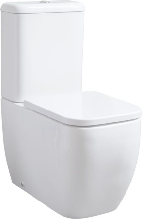 Фото унитаз напольный безободковый allen brau infinity 4.21001.20, белый глянец