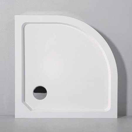 Фото поддон smc cezares tray-smc-r-90-550-150-w 90*90 см, белый