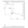 Фото душевой поддон am.pm slim round 90*90 см