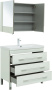 Фото комплект мебели aquanet верона 90 белый (напольный 3 ящика)