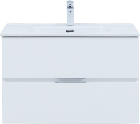 Фото комплект мебели aquanet алвита new 80 2 ящика, белый матовый