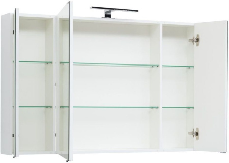 Фото зеркало-шкаф aquanet остин 120 белый