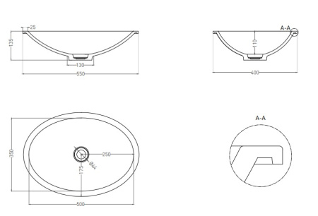 Фото раковина salini s-stone marea 11 1802211m, белая матовая