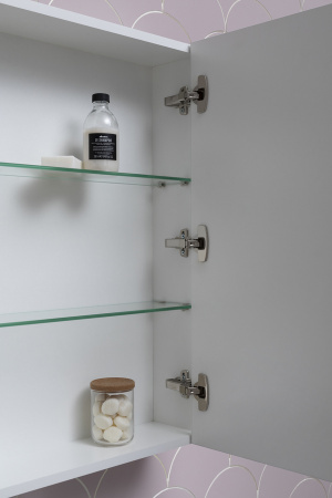 Фото зеркало-шкаф aquanet палермо 60 белый