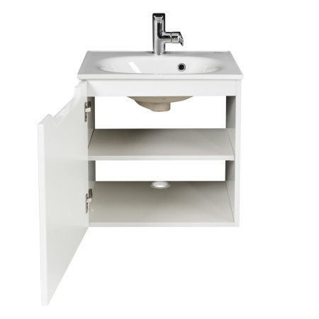 Фото тумба подвесная belbagno etna 50 bianco lucido, левая