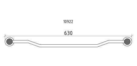 Фото держатель для полотенца boheme royale cristal br 10922-br, бронза