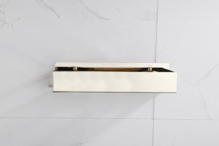 Фото полка подвесная 2 крючка boheme 10965-g, золото