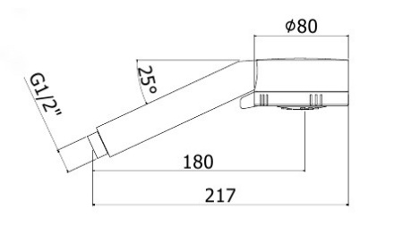 Фото ручной душ paffoni majorca zdoc070cr, хром