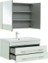 Фото комплект мебели aquanet верона 90 белый (подвесной 2 ящика)
