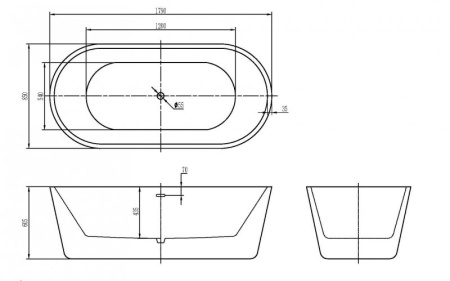 Фото акриловая ванна belbagno bb306-1785 179*85 см