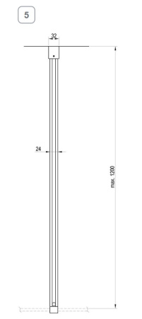 Фото держатель стекла ravak w set-90 wall/corner gwd01000a094 90 см, хром