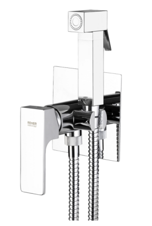 Фото гигиенический душ со смесителем remer absolute au65, хром