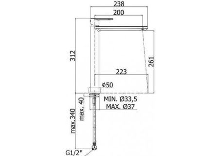 Фото смеситель для раковины paffoni candy ca081cr высокий, хром