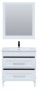 Фото комплект мебели aquanet бостон м 80 белый( лит. мрамор)