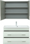 Фото комплект мебели aquanet верона 90 белый (подвесной 2 ящика)