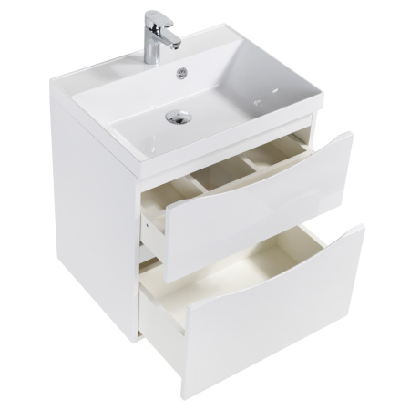 Фото тумба подвесная belbagno marino-h60 60 bianco lucido 