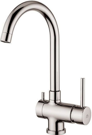 Фото смеситель для кухни под фильтр paffoni stick sk190st, сталь