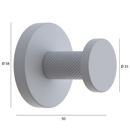Фото крючок boheme uno 10976-gm, графит