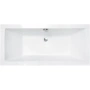 Фото акриловая ванна besco quadro 170*75 см, белая