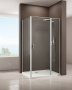 Фото душевой угол allen brau priority 3.31001.00 + 3.31019.00 90*100*200 см, профиль хром