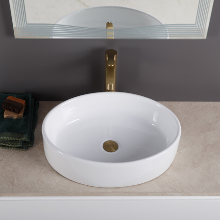 Фото раковина накладная belbagno bb1049 51*36,5 см, белая