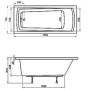 Фото акриловая ванна ravak domino plus 70508024 170х75