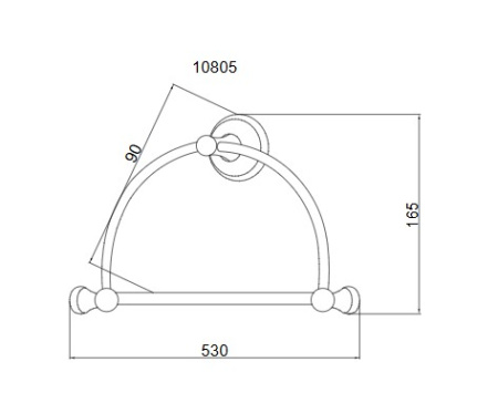 Фото кольцо для полотенца boheme provanse 10805, бронза