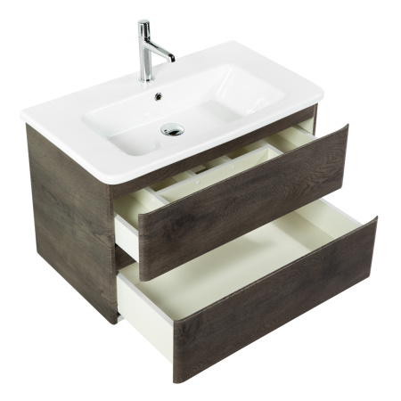 Фото тумба подвесная  belbagno albano-cer 80 rovere nature grigio 