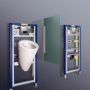 Фото инсталляция для писсуара geberit duofix 111.616.00.1
