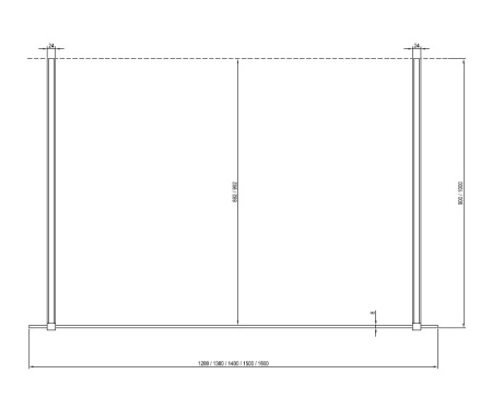 Фото держатель стекла ravak w set gwd010003020 90 см, черный