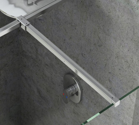 Фото соединительный профиль для ravak walk-in double wall gwd01000a099 120 см, хром