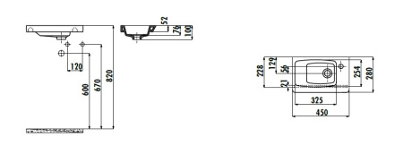 Фото раковина мебельная creavit memory 45 см my045-00cb00e-0000, белая