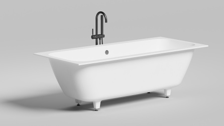 Фото ванна salini s-sense orlanda axis 103212mrf 180*80 см, матовая покраска по ral полностью