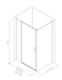 Фото душевой угол allen brau priority 3.31034.00 + 3.31043.00 140*90*200 см, профиль хром