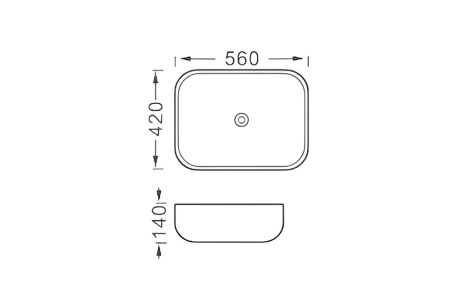 Фото раковина накладная для установки на столешницу aquatek aq5526-mb 560*420*140, матовый черный