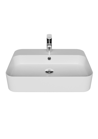 Фото раковина накладная creavit loop 60*45 см lp061-00cb00e-0000, белая