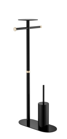 Фото стойка напольная boheme venturo 10953-b-g, черный/золото