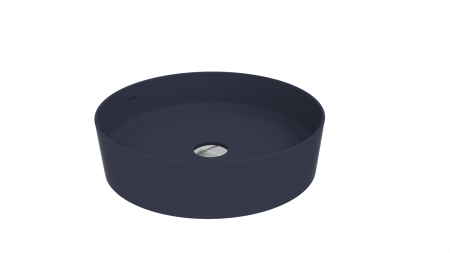 Фото раковина накладная creavit loop 45 см lp145-00bm00e-0000, базальт