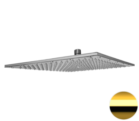 Фото верхний душ с шарнирным соединением 35 см remer 359ssxldox, золото глянцевое